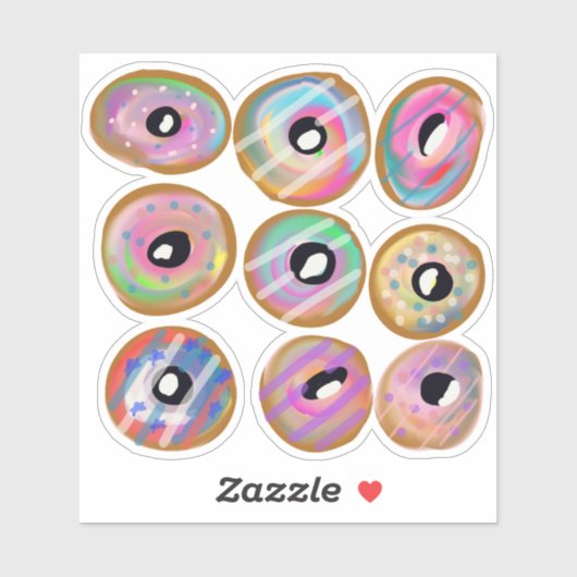 ドーナツ好きの夢 シール (シート)