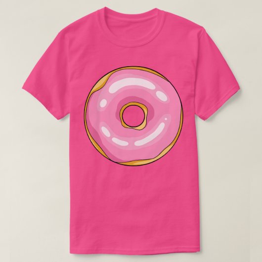 ドーナツ好き Tシャツ (デザイン正面)
