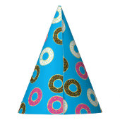 ドーナツ子どもの誕生日パーティーかわいい パーティーハット (裏面)