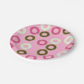 ドーナツ子供の誕生日パーティー ペーパープレート (アングル)