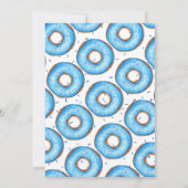 ドーナツ少年の最初の誕生日パーティー 招待状 (裏面)