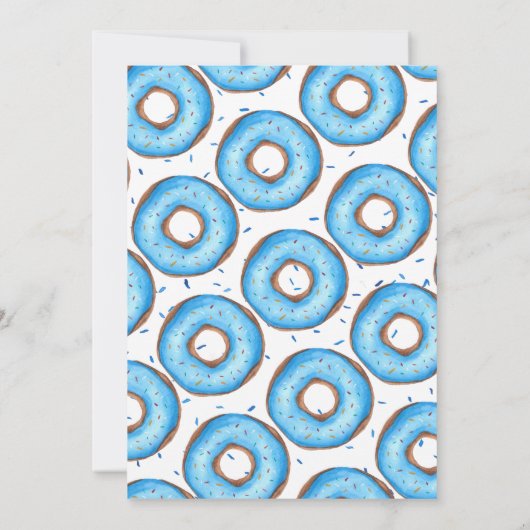 ドーナツ少年の最初の誕生日パーティー 招待状 (裏面)