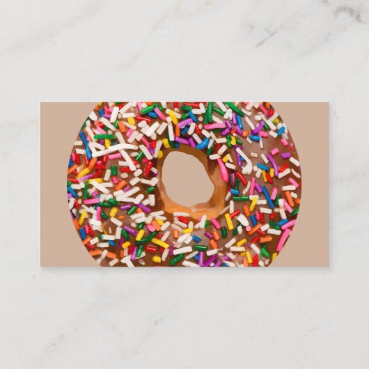 ドーナツ店の名刺 名刺 (裏面)