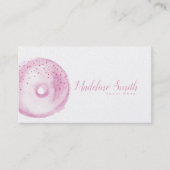 ドーナツ店ベーカリー水彩ドーナツ 名刺 (正面)
