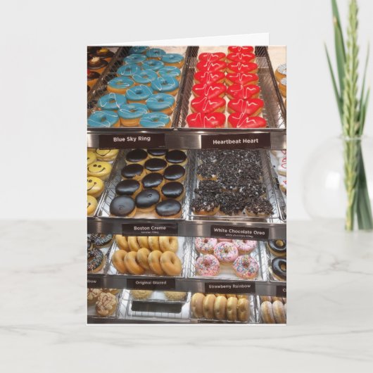 ドーナツ店誕生日カード カード (正面)
