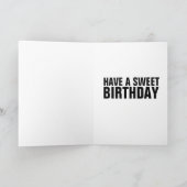 ドーナツ店誕生日カード カード (内部)