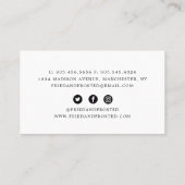 ドーナツ店/ベーカリー名刺 名刺 (裏面)