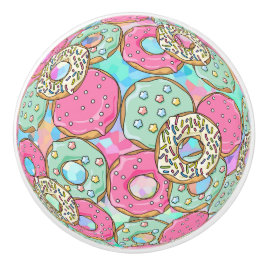 ドーナツ引き出しノブのキャビネットプル セラミックノブ