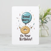 ドーナツ心配お前の誕生日おもしろいミーム 招待状 (スタンド正面)