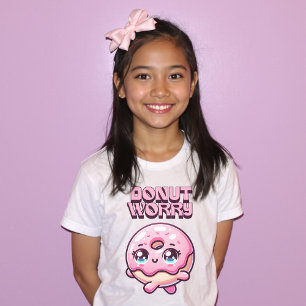 ドーナツ心配かわいいパニーおもしろいシャツ Tシャツ