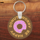 ドーナツ心配して幸せになる キーホルダー (正面)