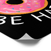 ドーナツ心配して、幸せなウォールアート ポスター (角)