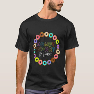ドーナツ心配ハッピードーナツ男性の女性衣装 Tシャツ