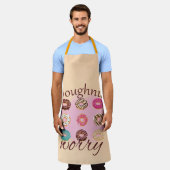 ドーナツ心配 エプロン (着用した状態)