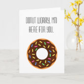 ドーナツ心配! カード (黄色い花)