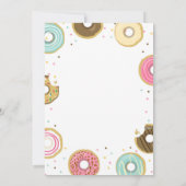 ドーナツ性は招待状の男の子か女の子を彼彼女明らかにします 招待状 (裏面)