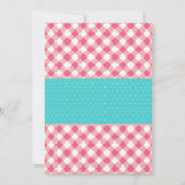 ドーナツ性別の表示パーティの招待状 招待状 (裏面)