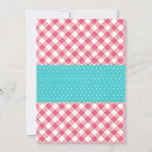 ドーナツ性別の表示パーティの招待状 招待状 (裏面)