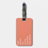 ドーナツ愛 ラゲッジタグ (裏面縦)