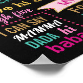 ドーナツ成長しない誕生日の黒板サイン ポスター (角)