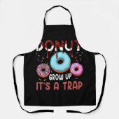 ドーナツ成長トラップドーナツ愛おもしろい者の甘い エプロン (正面)