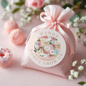 ドーナツ成長フローラブロッサムドーナツ誕生日 ラウンドシール