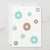 ドーナツ成長1st誕生日招待状ボーイドーナツ 招待状 (裏面)
