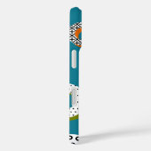 ドーナツ抽象芸術モノラインパタポップ・アートのーンアート Case-Mate iPhoneケース (裏面 / 右)