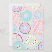 ドーナツ招待状ドーナツ誕生日招待状 招待状 (裏面)