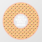 ドーナツ救済屋さんが欲しい穴埋め ウィンドウサイン (シート)