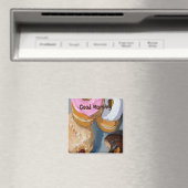 ドーナツ文字にデザインを追加、マグネット マグネット (インサイチュ (食洗機))