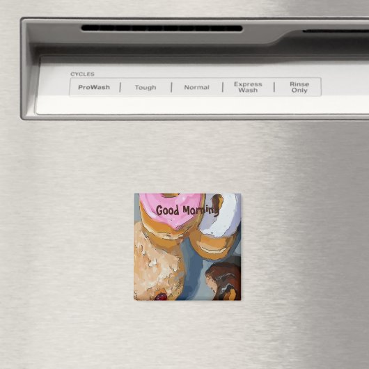 ドーナツ文字にデザインを追加、マグネット マグネット (インサイチュ (食洗機))