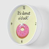 ドーナツ時計の食おもしろい品グラフィック 壁時計 (傾斜)