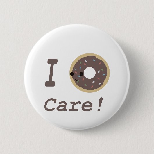 ドーナツ気にー！チョコレート 缶バッジ (正面)