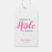 ドーナツ水感謝してい色穴バンチありがとう ギフトタグ (裏面)