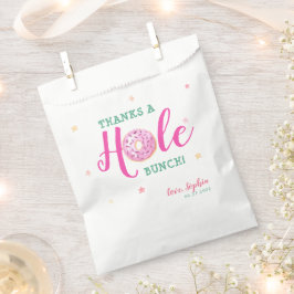 ドーナツ水感謝してい色穴バンチありがとう フェイバーバッグ