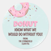 ドーナツ無しでどうするか分かってるよ ラウンドシール (正面)