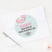 ドーナツ無しでどうするか分かってるよ ラウンドシール (封筒)