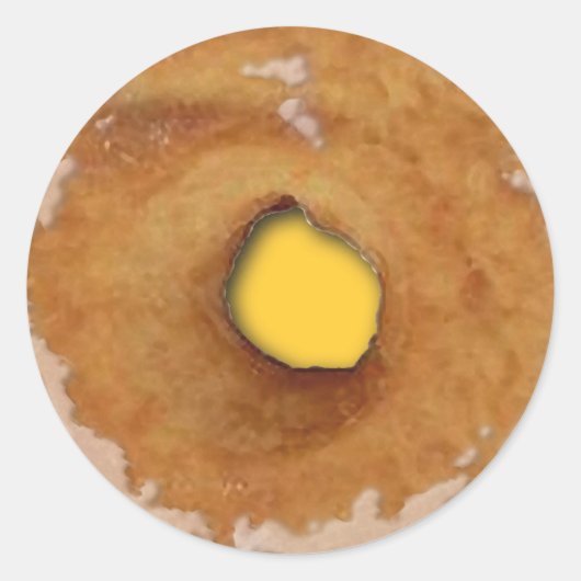 ドーナツ状のユーモア ラウンドシール (正面)