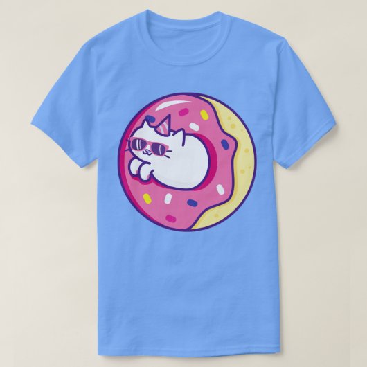 ドーナツ猫 Tシャツ (デザイン正面)