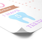 ドーナツ甘いガールファースト誕生日マイルストーン ポスター (角)