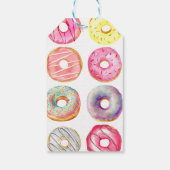 ドーナツ甘いワンピンク1歳の誕生日パーティー ギフトタグ (裏面)