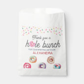 ドーナツ甘いワンピンク1歳の誕生日パーティー フェイバーバッグ (正面)