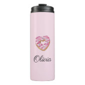 ドーナツ甘い女の子の振り掛け名パーソナライズされた前 タンブラー (正面)