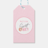 ドーナツ甘い1日の誕生日パーティーのお願い ギフトタグ (正面)