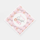 ドーナツ甘い1歳の誕生日パーティの招待状 スタンダードランチョンナプキン (角)