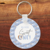 ドーナツ甘い1歳の誕生日パーティーの衣装 キーホルダー (正面)