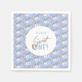 ドーナツ甘い1歳の誕生日パーティーの衣装 スタンダードカクテルナプキン (正面)