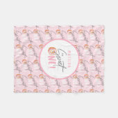 ドーナツ甘い1歳の誕生日パーティーの衣装 フリースブランケット (正面(横))