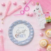 ドーナツ甘い1歳の誕生日パーティーの衣装 ペーパープレート (パーティー)